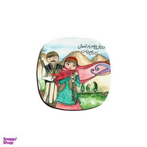 زیر لیوانی ترمه طراحان ایده مدل بال مینا کد trm132