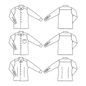 الگو خیاطی پیراهن مردانه کلاسیک بوردا متد مولر سایز 44 تا 60 
