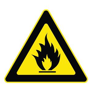 تابلو هشدار  مدل خطر آتش سوزی کد 1454