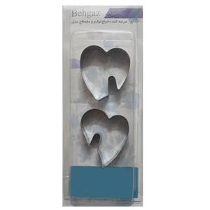 کاتر شیرینی به گز مدل قلب مجموعه 2 عددی