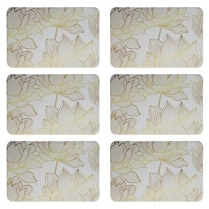 زیربشقابی طرح گل کد 8136 بسته 6 عددی