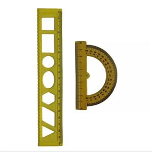 ست خط کش و نقاله مدل ژله ای کد JHN-01