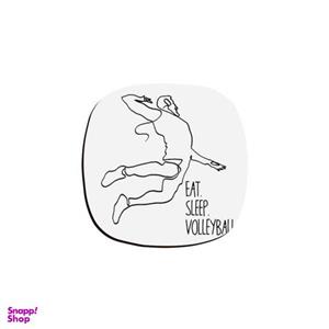 زیر لیوانی ترمه طراحان ایده مدل والیبال کد trm175