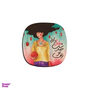 زیر لیوانی ترمه طراحان ایده مدل زلف تو کد trm200