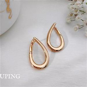 گوشواره زنانه ژوپینگ مدل حلقه ای ساده