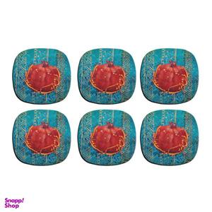 زیر لیوانی ترمه طراحان ایده مدل شب فراق تو کد trm202 بسته 6 عددی