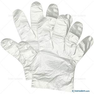 دستکش یکبار مصرف آریا مدل عاج دار 10 بسته 100 عددی