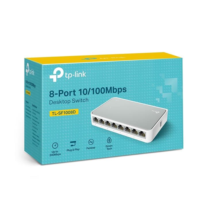 TP-LINK TL-SF1008D 8-Port 10/100Mbps Desktop Switch
