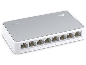 تی پی لینک سوئیچ 8 پورت غیر مدیریتی رومیزی  TL-SF1008D TP-LINK TL-SF1008D 8-Port 10/100Mbps Desktop Switch