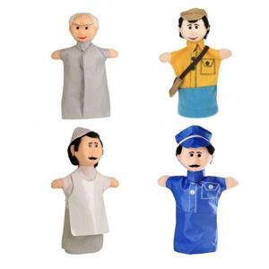 عروسک نمایشی شادی رویان مدل مشاغل کد 1 مجموعه 4عددی