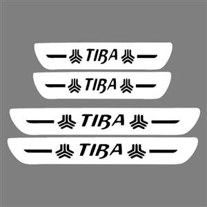 برچسب بدنه خودرو مهدیار طرح چرم مناسب برای تیبا بسته  4 عددی