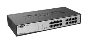 سوییچ 16 پورت گیگابیتی، غیر مدیریتی و دسکتاپ دی-لینک مدل DGS-1016D D-Link DGS-1016D 16-Port Gigabit Unmanaged Desktop Switch