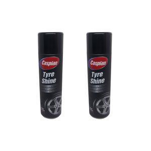 اسپری براق کننده لاستیک کاسپین مدل 9525 وزن 500 گرم بسته دو عددی