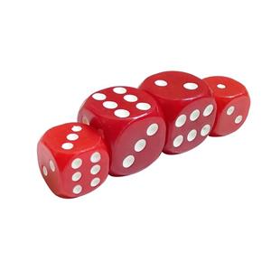 تاس بازی مدل RED4 بسته چهار عددی
