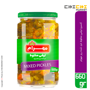 مخلوط شور مهرام مقدار 690 گرم