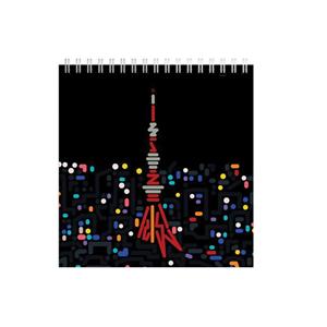 دفتر طراحی و یادداشت طرح برج ایفل کد bi04873