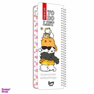 دفترچه یادداشت مستر راد مدل to do list طرح گربه فانتزی کد cat kawaii 1545