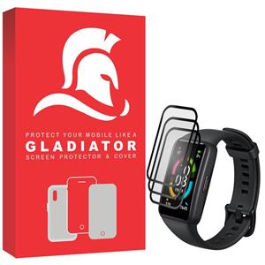 محافظ صفحه نمایش گلادیاتور مدل GWP3000 مناسب برای ساعت هوشمند هانر Band 6 بسته سه عددی Gladiator Screen Protector For Honor Pack of 