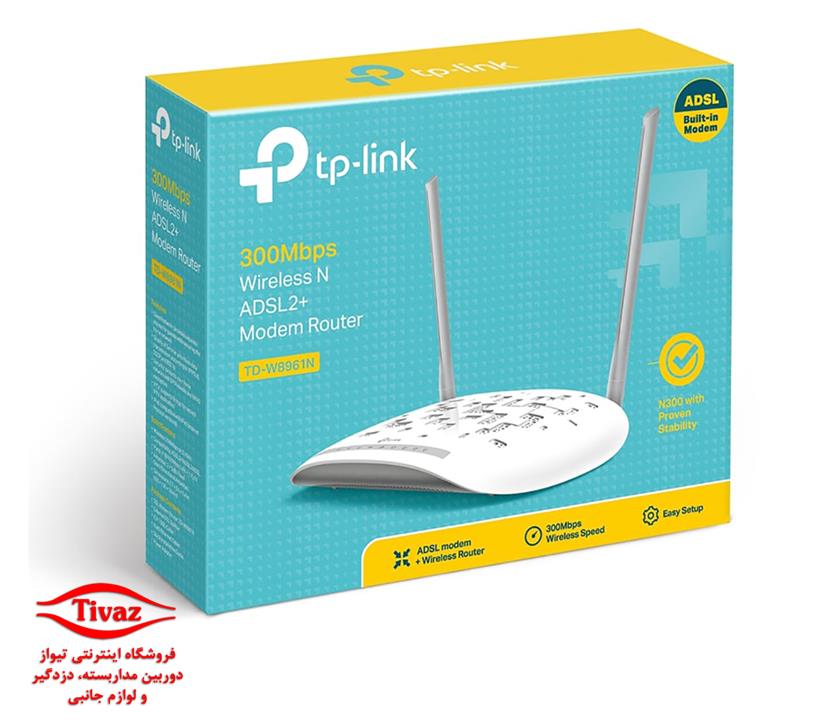 TP-LINK TD-W8961N ADSL2 Plus Wireless N300 Modem Router