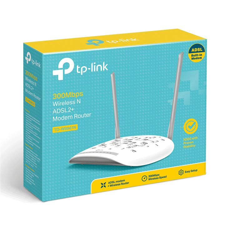 TP-LINK TD-W8961N ADSL2 Plus Wireless N300 Modem Router