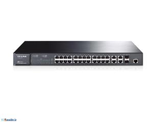 تی پی لینک سوئیچ 24 پورتی TL-SL3428 TP-LINK JetStream 24-Port 10/100Mbps + 4-Port Gigabit L2 Managed Switch TL-SL3428