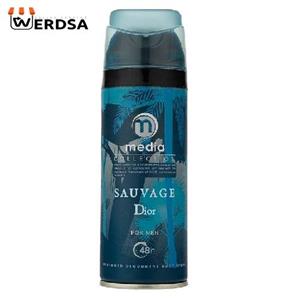 اسپری خوشبو کننده بدن مردانه مدیا مدل Sauvage Dior حجم 200 میلی لیتر به همراه اسپری خوشبو کننده بدن مردانه مدل Lacoste Challenge