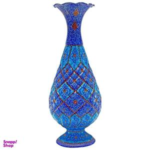 گلدان مسی مینا کاری شده گالری مند کد MN09