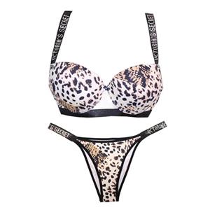 ست شورت و سوتین زنانه مدل پلنگی