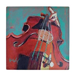 کاشی کارنیلا طرح نقاشی ویولن مدل لوحی کد WKB1912