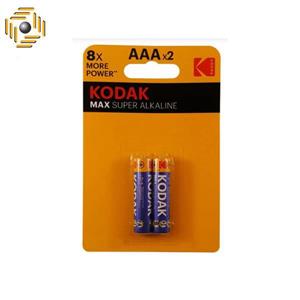 باتری نیم قلمی کداک مدل Max Super-2 بسته 2 عددی