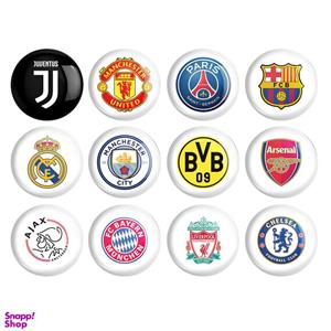 پیکسل ترمه طراحان ایده مدل لوگوی تیم‌های فوتبال 1 کد 1649 مجموعه 12 عددی