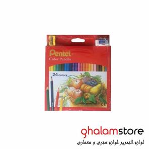 مداد رنگی 24 رنگ پنتل مدل CB8