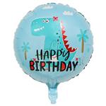 بادکنک فویلی لاکی بالونز مدل happy birthday طرح دایناسور