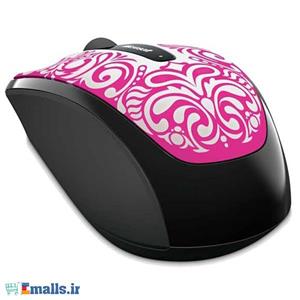 ماوس مایکروسافت وایرلس موبایل 3500 آرتیست صورتی Microsoft Wireless Mobile Mouse 3500 Artist Pink