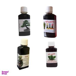کود مایع کاکتوس و سانسوریا و مولتی کود و بن سای کد 03 حجم 120 میلی لیتر بسته 4 عددی
