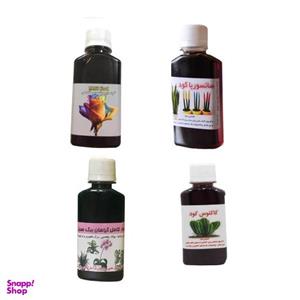 کود مایع کاکتوس و سانسوریا و گلدهی و برگ سبز کد 03 حجم 120 میلی لیتر بسته 4 عددی