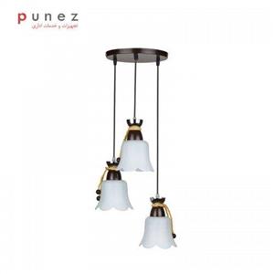 چراغ آویز سه شعله مدل 1277 چشمه نور Cheshmeh Noor 1277/3H-YL Three Branch Hanging Lamp