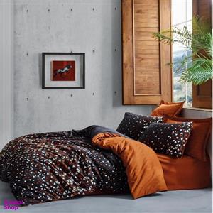 سرویس ملحفه کاتن باکس مدل dark دو نفره 4 تکه