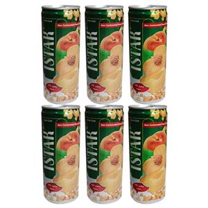 آبمیوه هلو با تکه های میوه ایستک - 240 میلی لیتر بسته 6 عددی