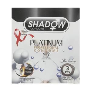 کاندوم شادو مدل Pelatinum بسته 3 عددی shadow condoms Pack Of 