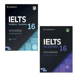 کتاب Cambridge IELTS 16 Academic_General اثر جمعی از نویسندگان انتشارات زبان مهر 2 جلدی