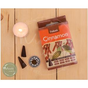 عود مخروطی تولاسی مدل Cinnamon Tulasi Cinnamon Incense Cones