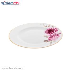 سرویس غذاخوری 28 پارچه چینی زرین ایران سری ایتالیا اف مدل Rose Flower 2 درجه عالی