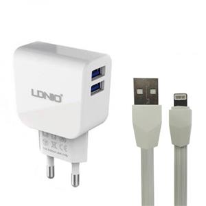 شارژر دیواری الدینیو مدل DL-AC56 به همراه کابل تبدیل لایتنینگ