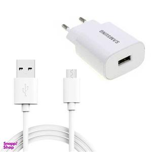 شارژر دیواری مدل EP-TA600 به همراه کابل تبدیل USB به microUSB
