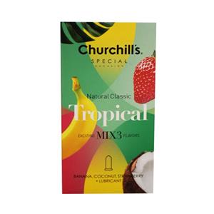 کاندوم چرچیلز مدل Tropical بسته 12 عددی