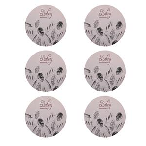 زیر لیوانی طرح کیک کد 8155 بسته 6 عددی