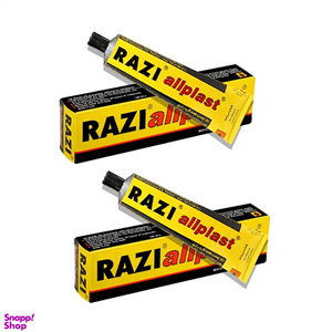 چسب همه کاره رازی مدل آل پلاست حجم 100 میلی لیتر بسته 2 عددی