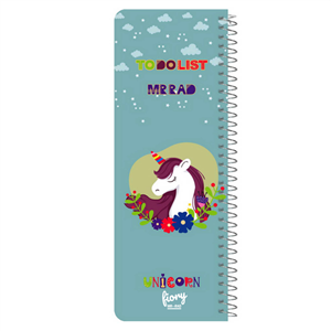 دفترچه یادداشت مستر راد مدل to do list طرح یونیکورن کد 1576 unicorn