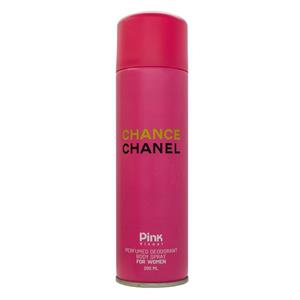 اسپری بدن زنانه پینک ویژوال مدل CHANCE CHANEL حجم 200 میلی لیتر 